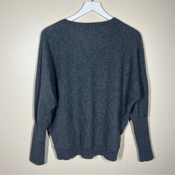 Garnet Hill Womens Essential Cashmere V-Neck Pullover Sweater Dolman Sleeve - Picture 9 of 11